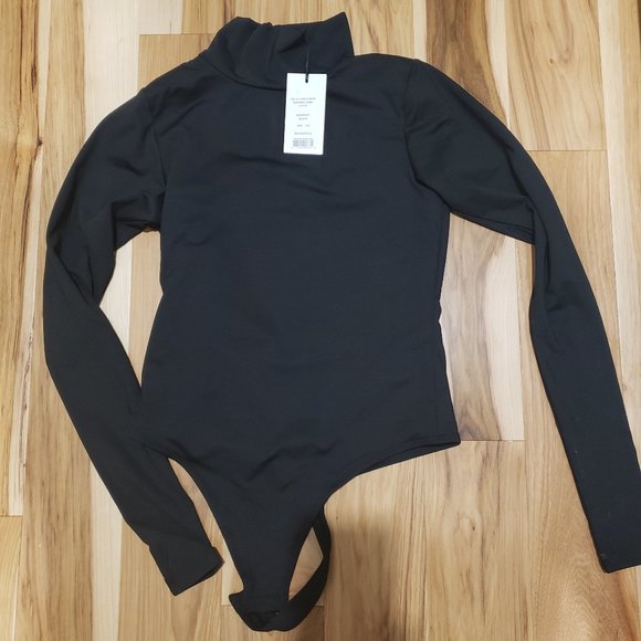 Black mock neck bodysuit - Picture 1 of 1